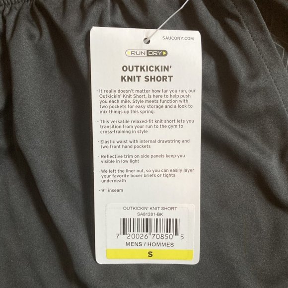 Saucony Outkickin' Men's Run Short - Picture 3 of 3